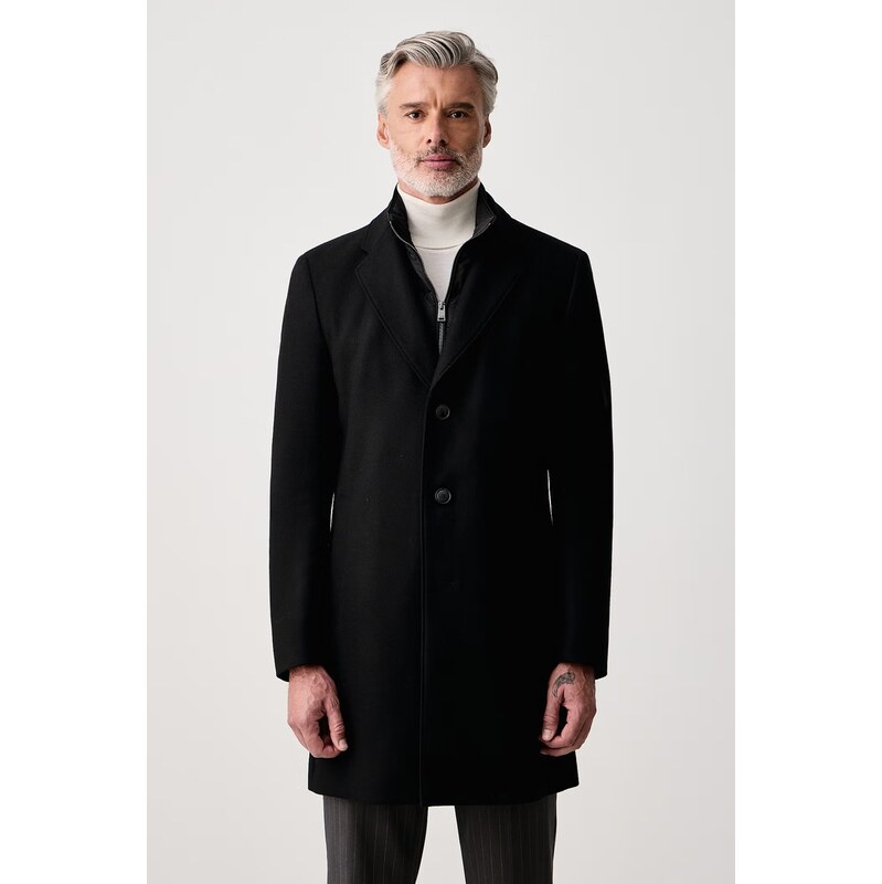 BOSS kabát pánský s vlnou H-Hyde-Bib-E-264