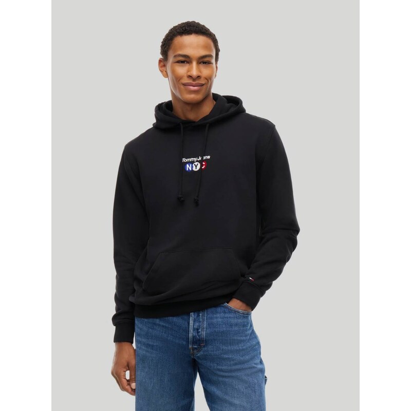 Tommy Jeans pánská černá mikina