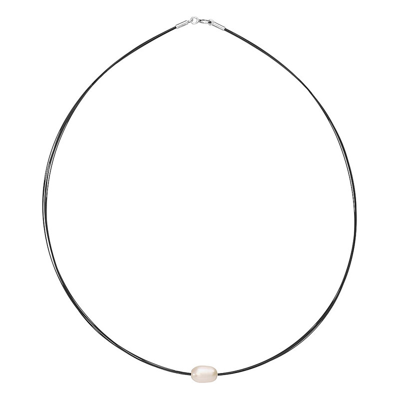 Buka Jewelry Perlový náhrdelník Satu – šedý