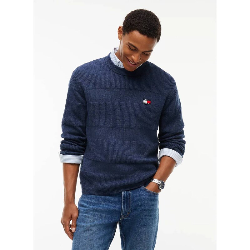 Tommy Jeans pánský modrý svetr