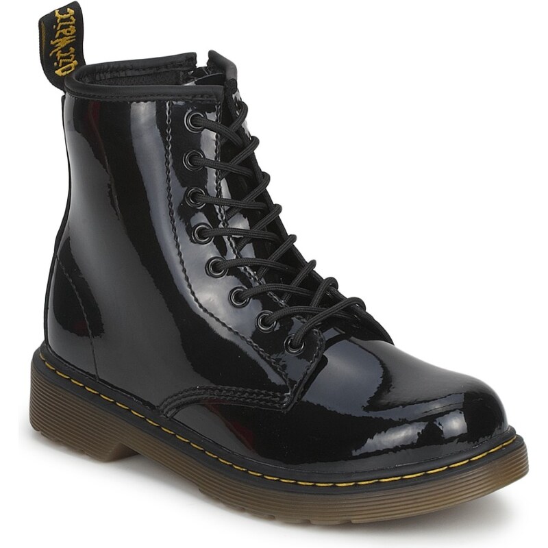 Dr. Martens Kotníkové boty Dětské JR BLACK PATENT LAMPER 41374413
