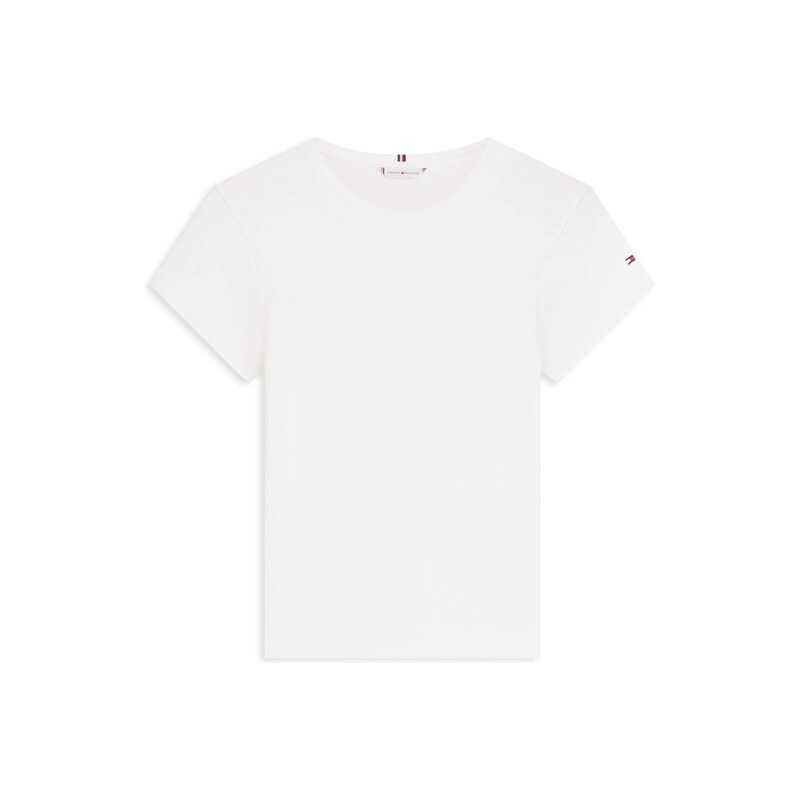 TOMMY HILFIGER Tričko bílý melír