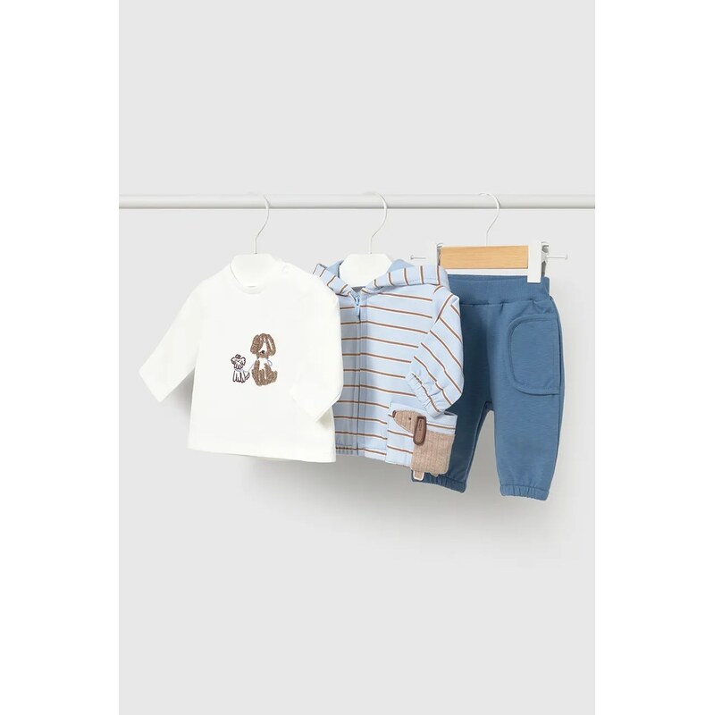 Mayoral Newborn teplákový set kojenecký s bavlnou