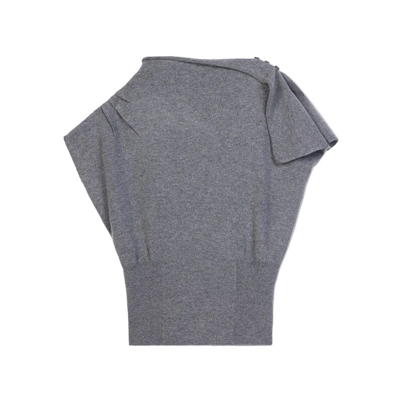 GOBI Cashmere Top šedý melír