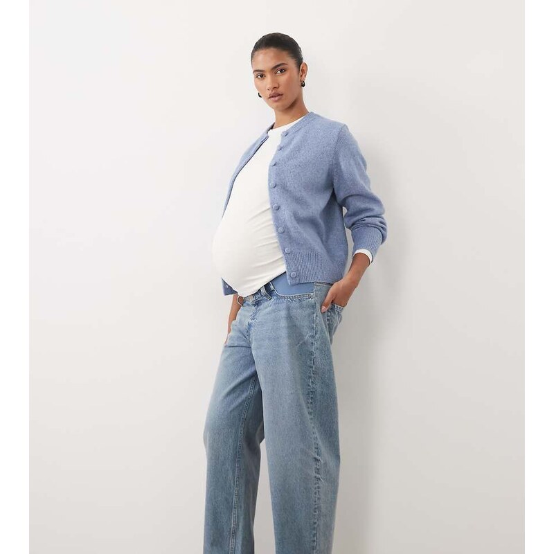 ASOS Maternity ASOS DESIGN Maternity high rise relaxed roll up