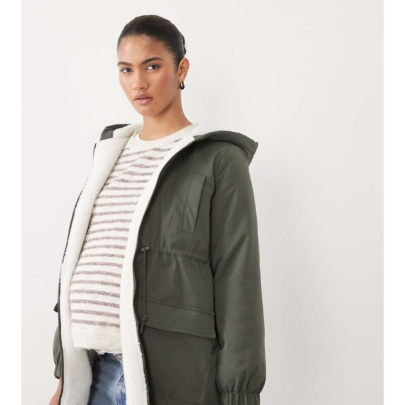 Mama.licious Mamalicious Maternity 3-in-1 fleece lined coat