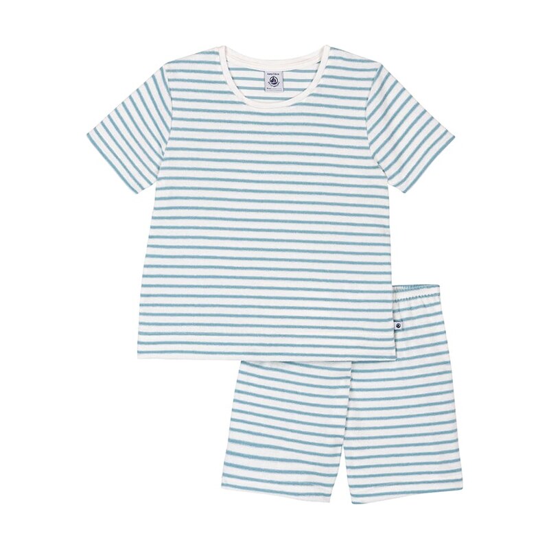 Dětské pyžamo PETIT BATEAU Hellblau/ Weiß 8109799