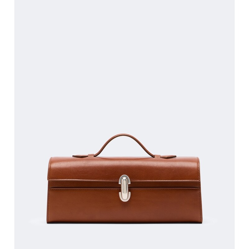 Savette Symmetry Slim Small leather top handle bag