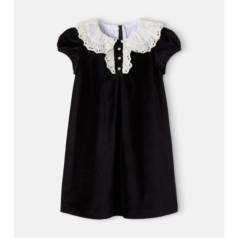 La Coqueta Clara cotton velvet dress