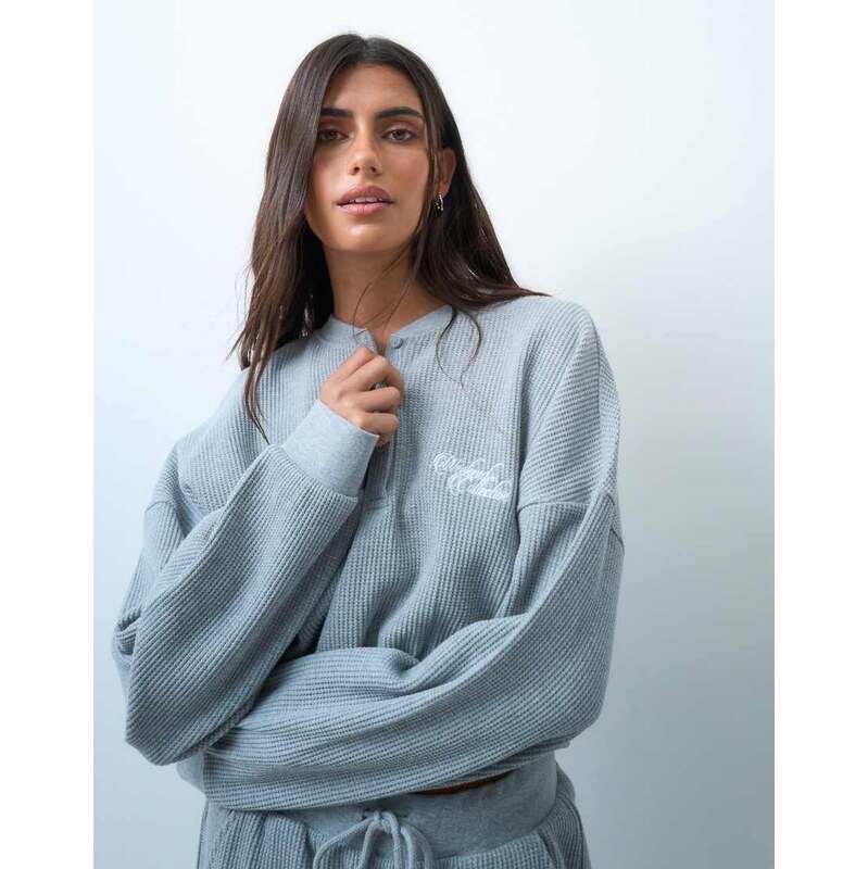 ASOS Weekend Collective Weekend Collective co-ord waffle henley