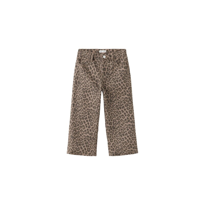 MANGO KIDS Džíny hnědá / cappuccino / tmavě hnědá