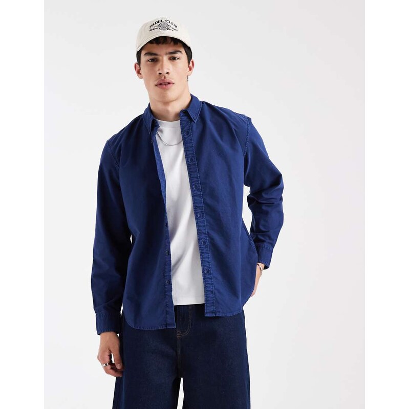 Levis authentic button down shirt in dark blue