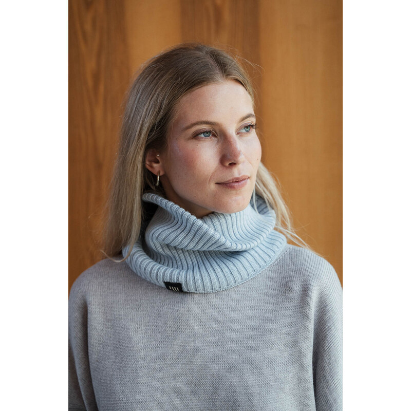 youngprimitive - nákrčník merino Nákrčník merino RIB - sky 117945553