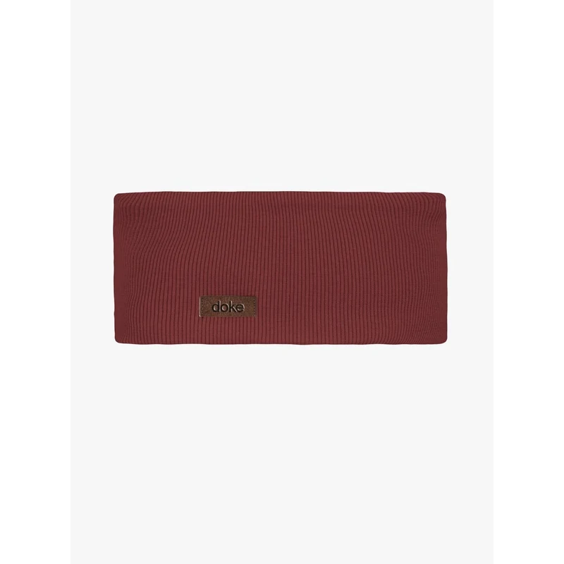 DOKE Dětská čelenka organic RIB Madder brown