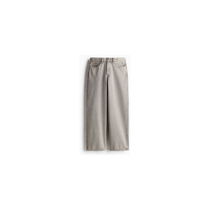 H&M - Baggy Jeans - Béžový Denim