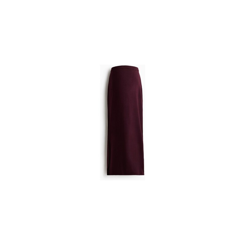 H&M - MAMA Sukně z jemného úpletu - Vínová