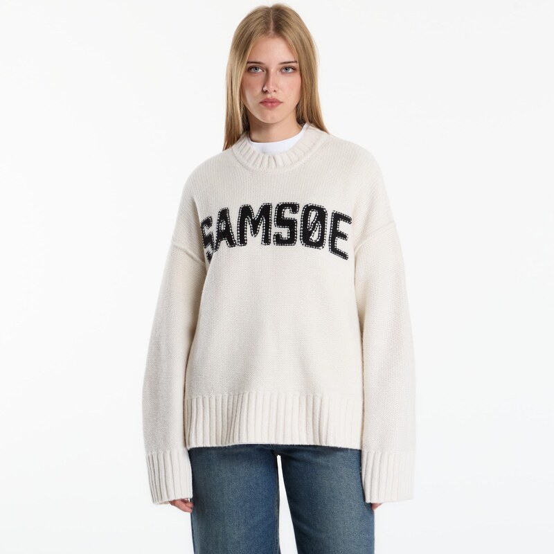 Svetr Samsøe Samsøe Sakeiku Sweater Egret S