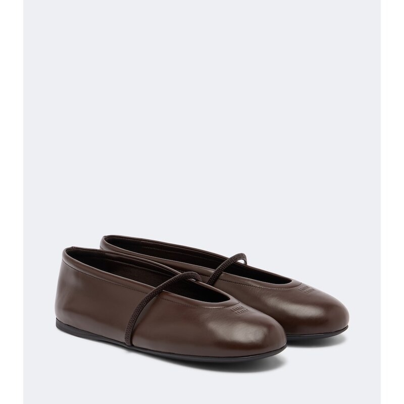 Miu Miu Leather ballet flats