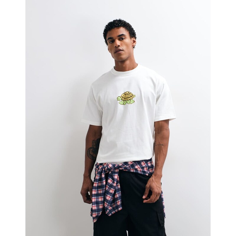Gramicci turtle graphic short sleeve tee in white