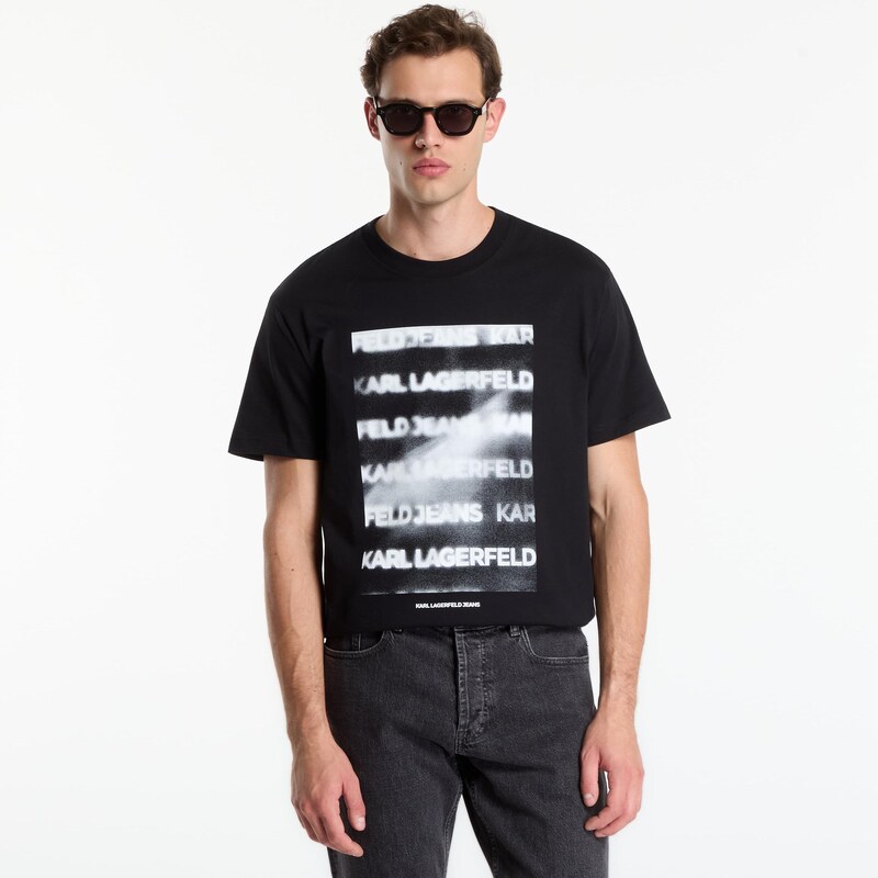 Tričko Karl Lagerfeld Jeans Reg Smoke Logo Tee Black XL