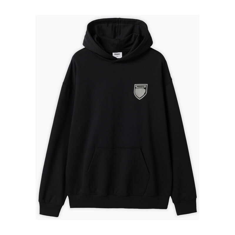 Pánská mikina PROSTO Hoodie Splash Shield black