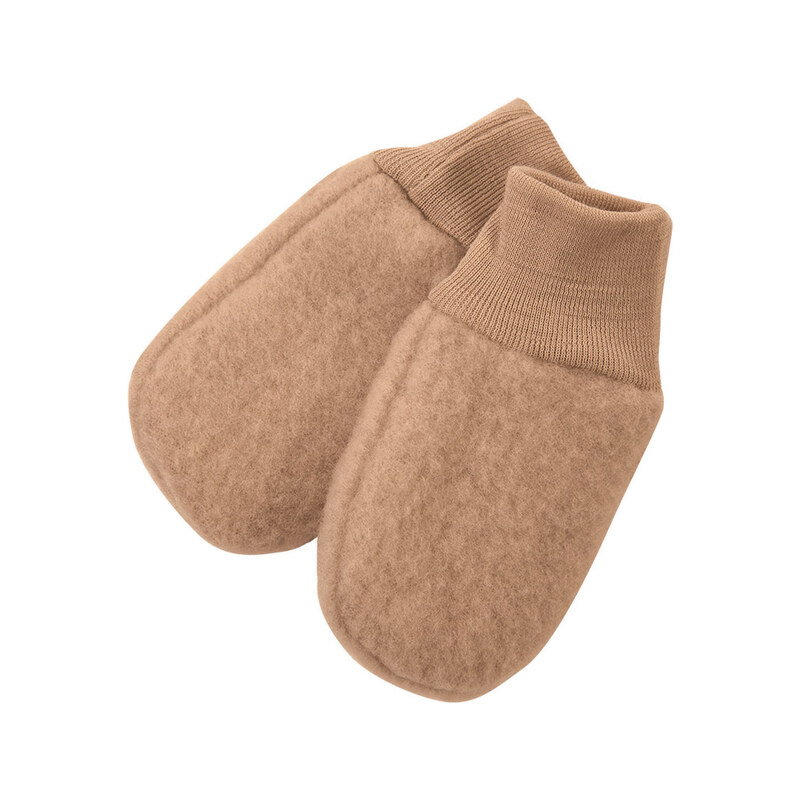 Eevi Kojenecké fleecové rukavičky Merino - karamelové 118016688