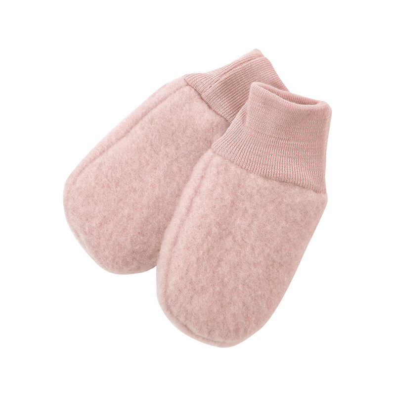 Eevi Kojenecké fleecové rukavičky Merino - růžové 118016689