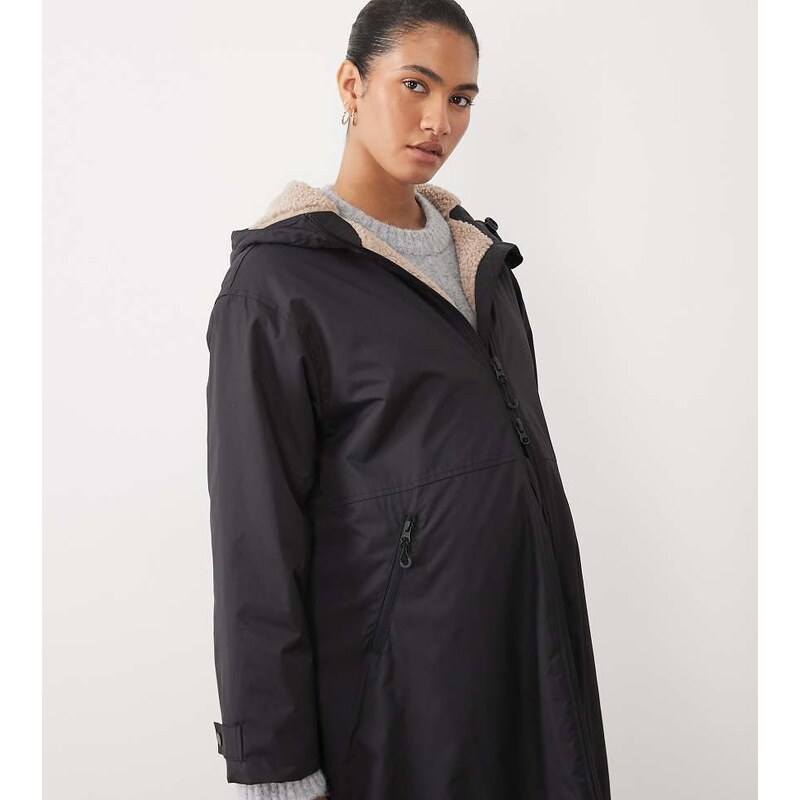 ASOS Maternity ASOS DESIGN Maternity longline rain coat