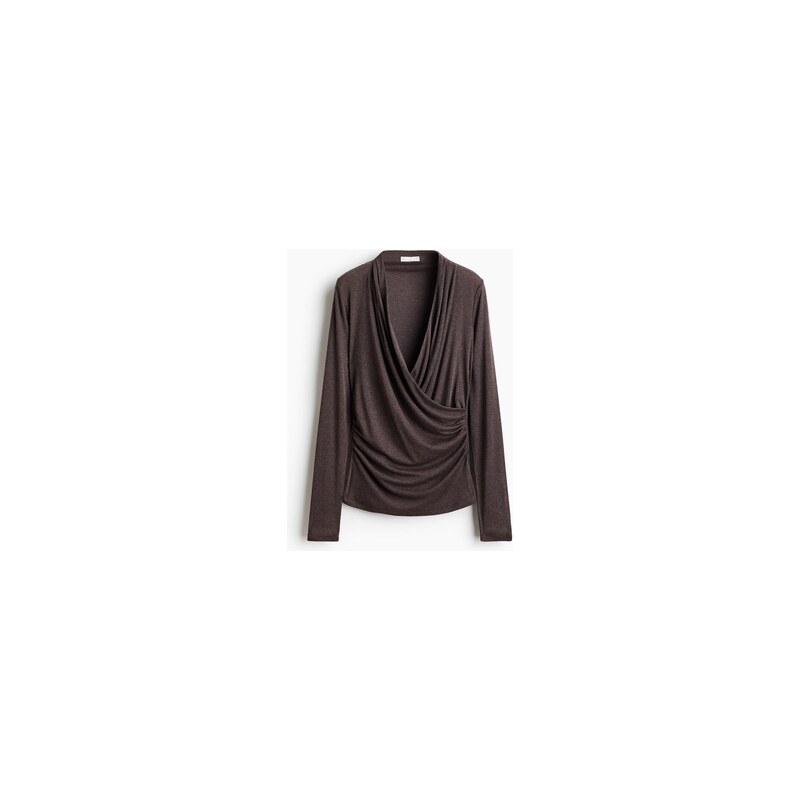 H&M - MAMA Top na kojení - Tmavě Hnědý Melír