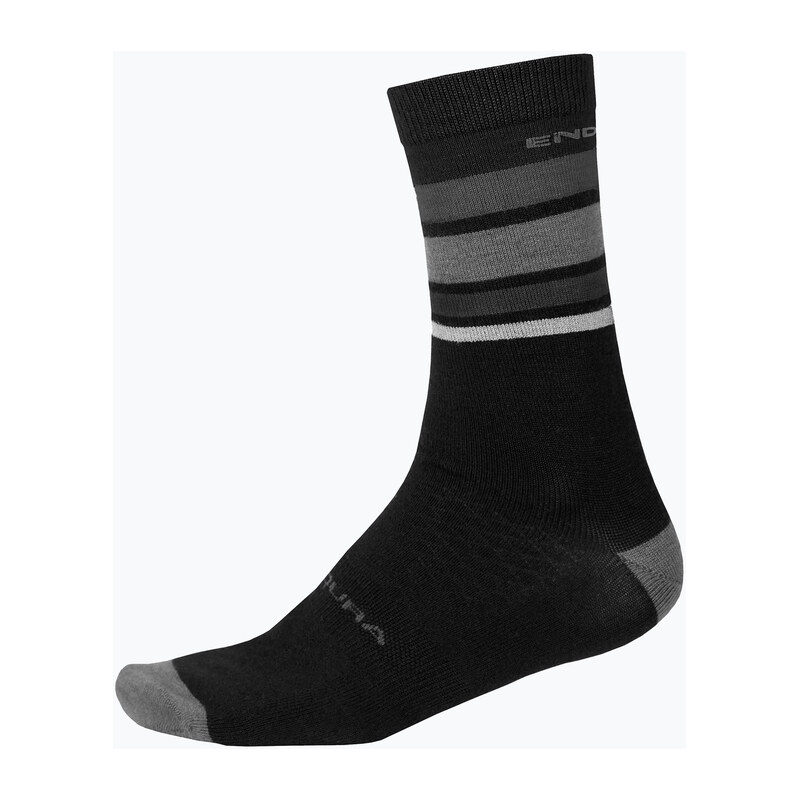 Cyklistické ponožky Endura BaaBaa Merino Stripe matt black 118203233