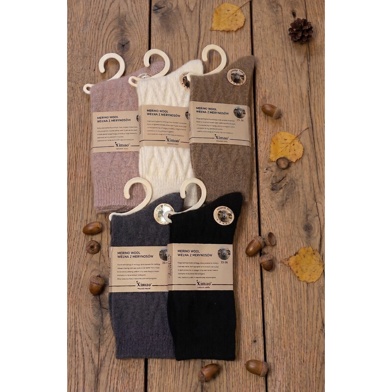 Ponožky Xintao model 22385135 vzor 13 Merino 35–42 - WiK 118330619