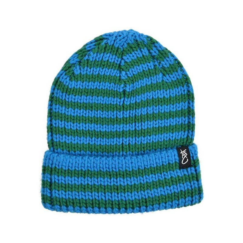 K1x Čepice kulich - Stripe Beanie Diva Blue/Ultrmarine (4325) K1x