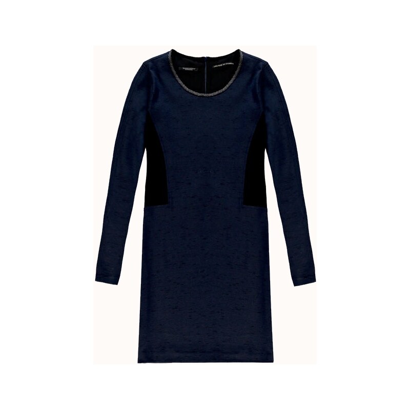 Maison Scotch Fitted dress in structured stretch quality