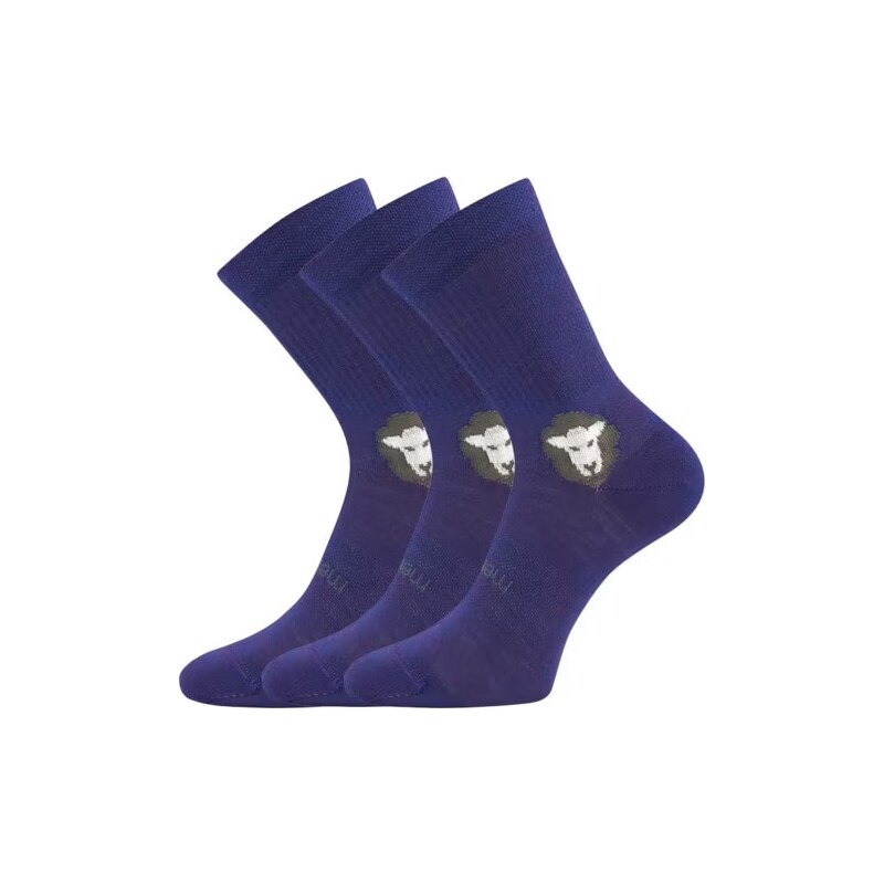 3PACK dětské ponožky Voxx merino fialové (Barefootik merino-purple) 35 109330548