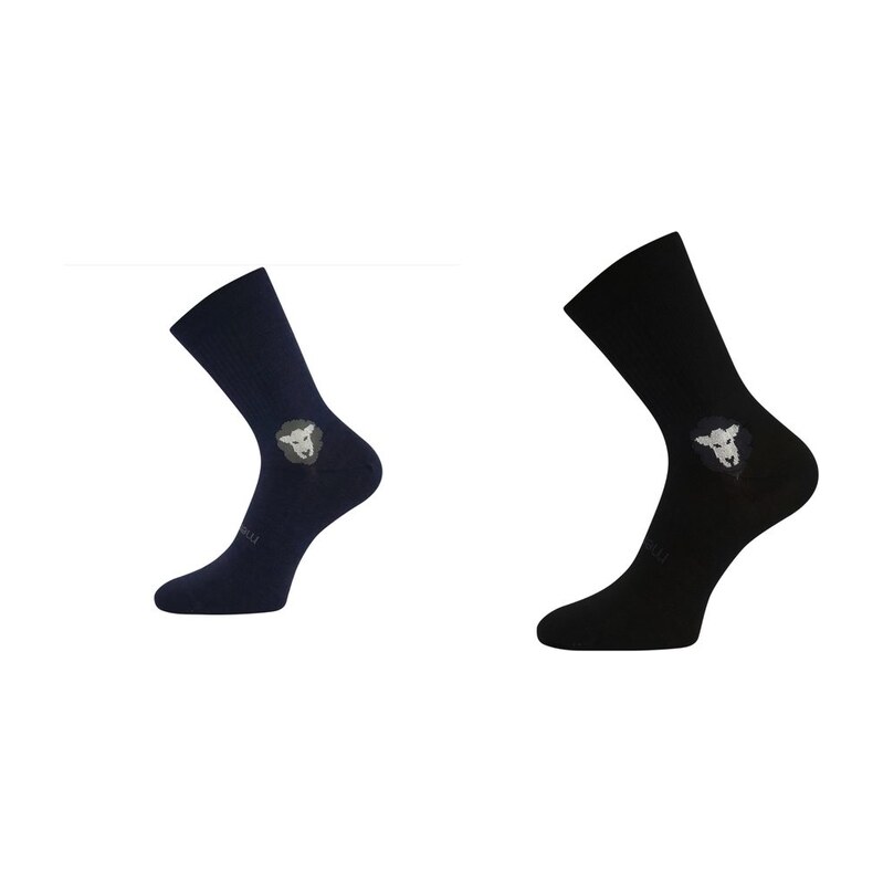 FUSKI VÝHODNÝ SET VoXX MERINO Ponožky Tmavě modré + Černé 118590493
