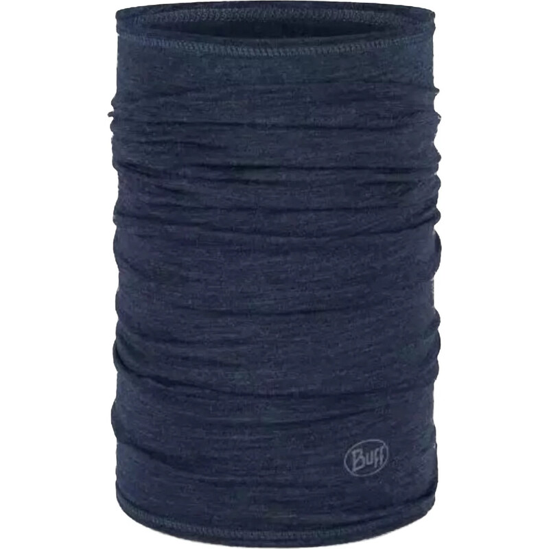 Tmavě modrý pánský nákrčník Buff Merino Lightweight Solid Tube Scarf 101236128