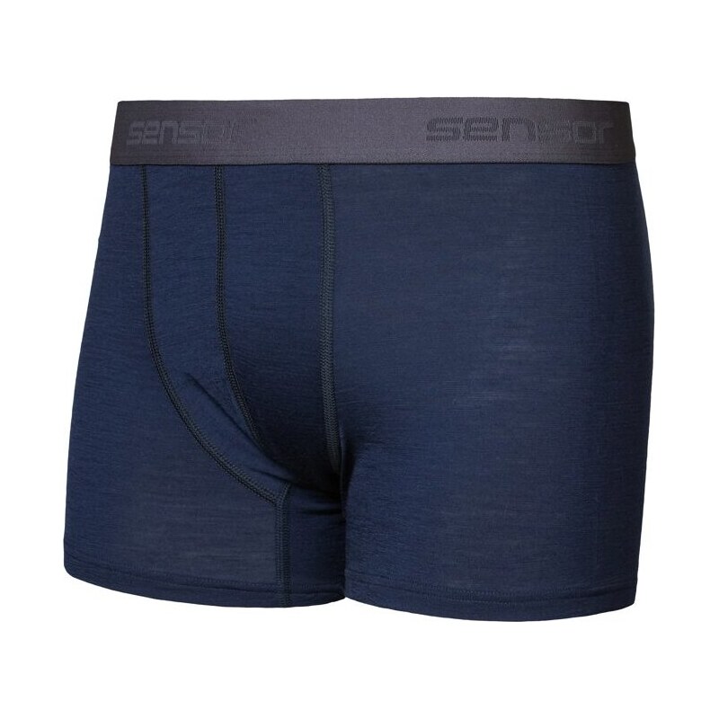 Pánské merino trenky SENSOR Acitve deep blue 117113458