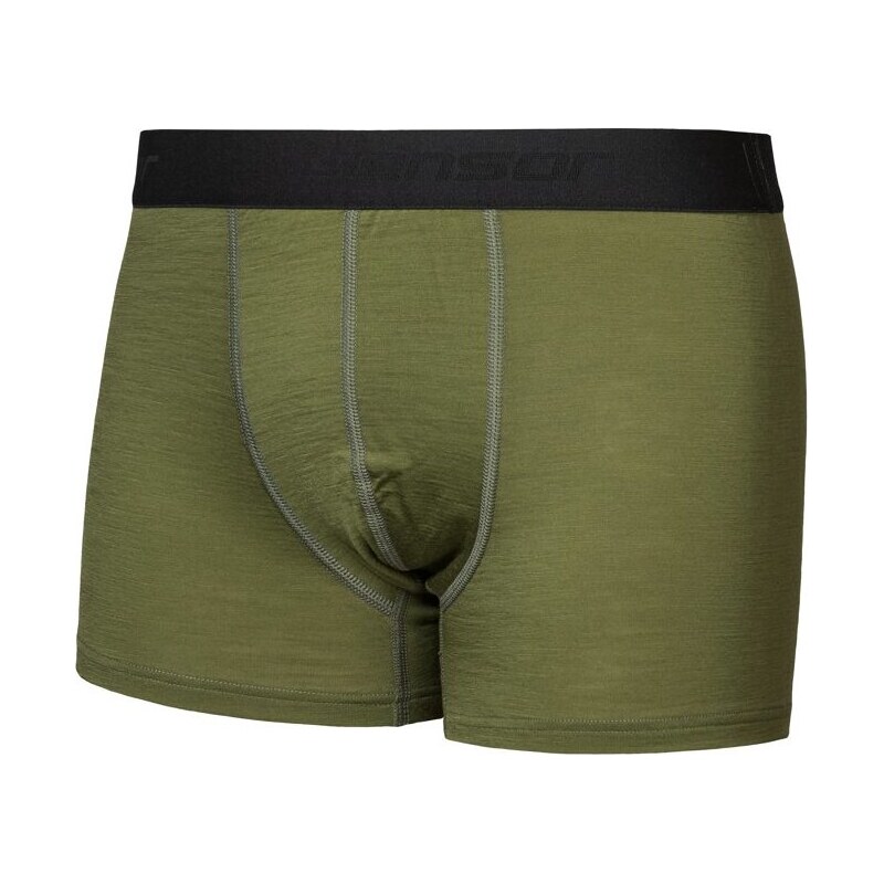Pánské merino trenky SENSOR Active safari green 117113460