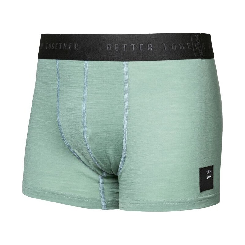 Pánské merino trenky SENSOR Cordura basil green 117113465