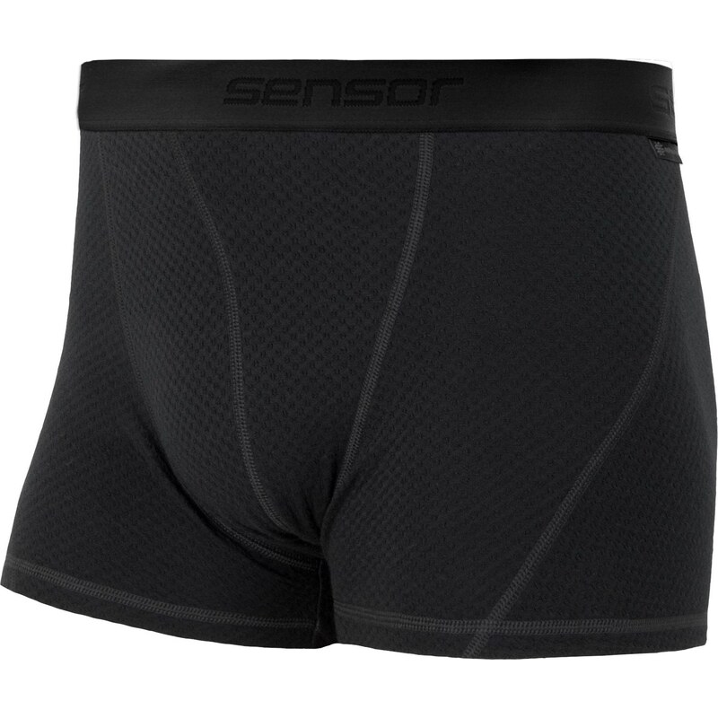 Pánské merino boxerky SENSOR df černá 117113717