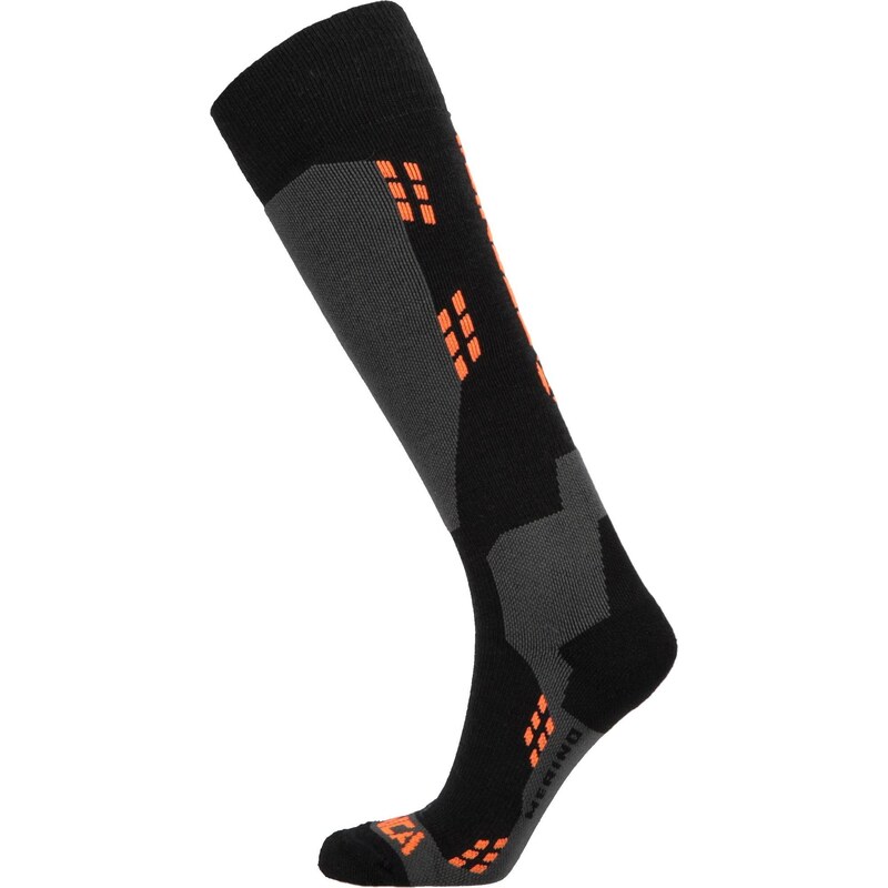 Lyžařské ponožky TECNICA Merino ski socks, black/orange 117114120
