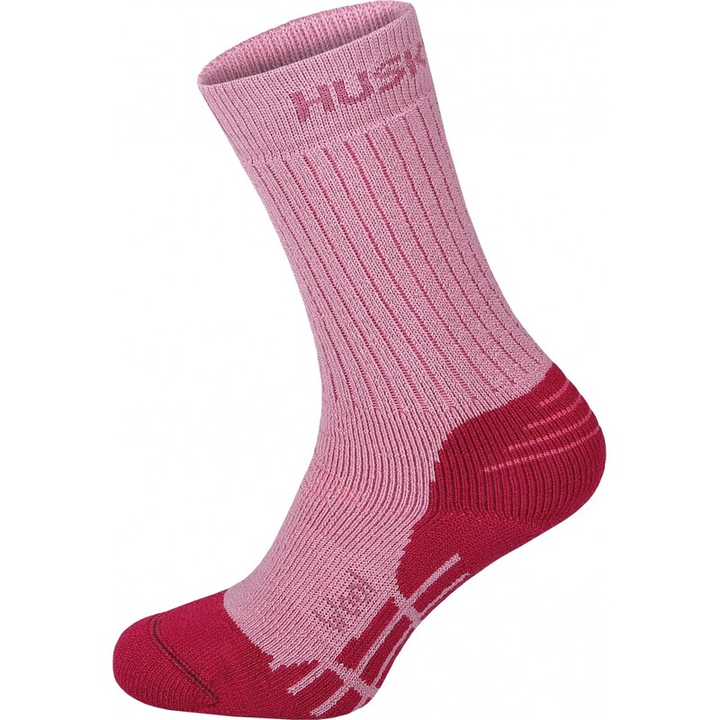 Unisex merino ponožky HUSKY All wool růžové 117114173