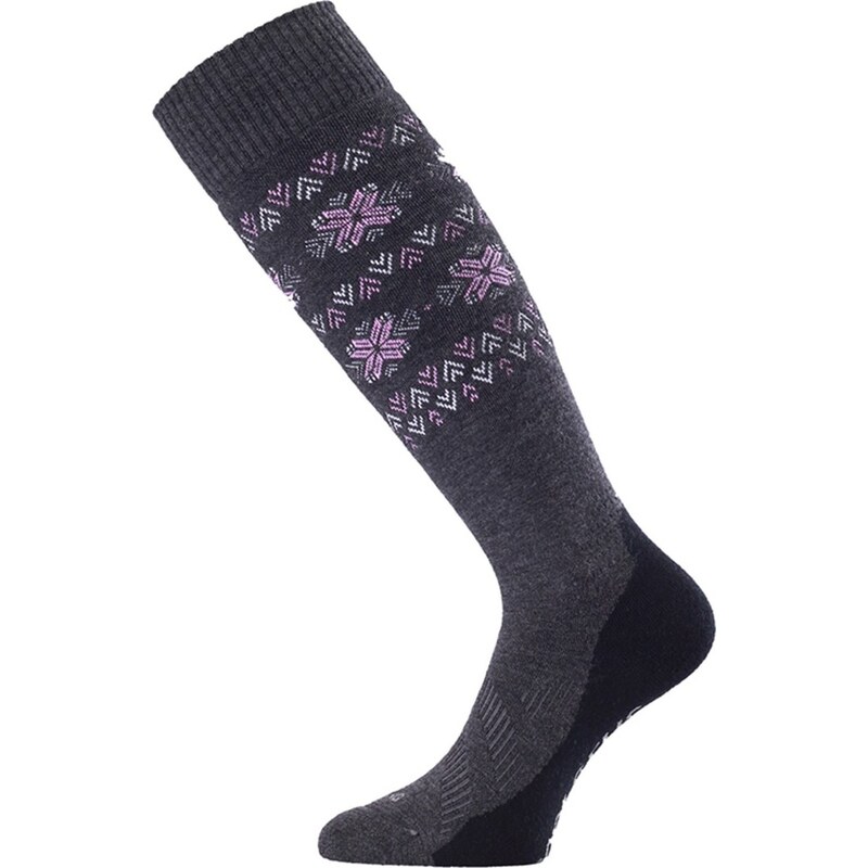 Unisex lyžařské merino podkolenky LASTING Fwi šedé 117114205
