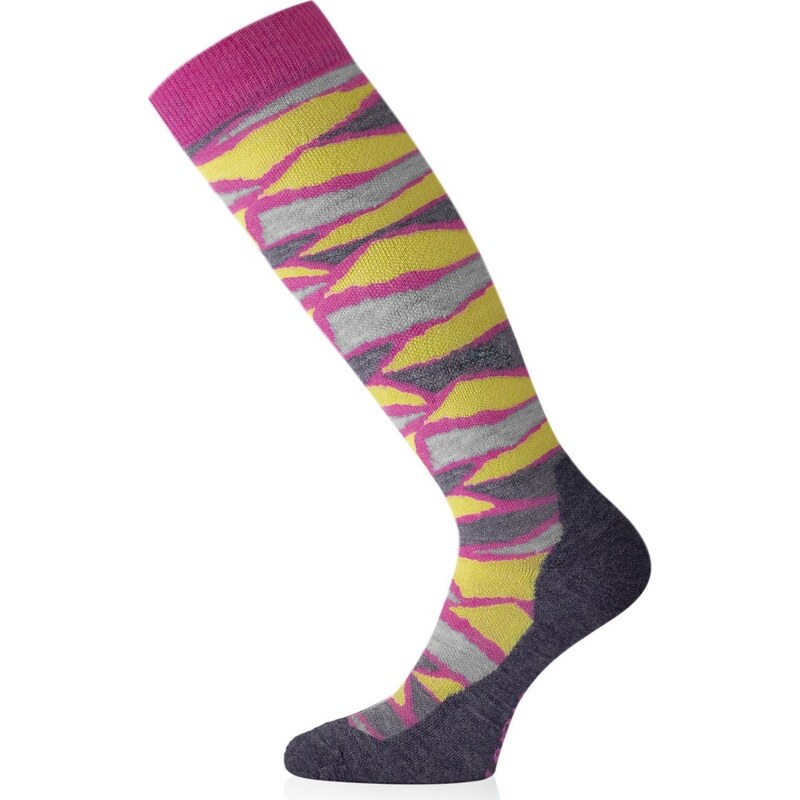 Unisex lyžařské merino podkolenky LASTING Slj růžové 117114233