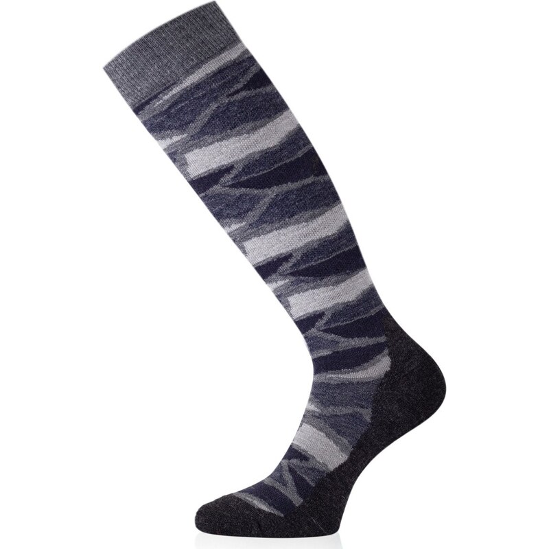 Unisex merino lyžařské podkolenky LASTING Sli šedé 117114226