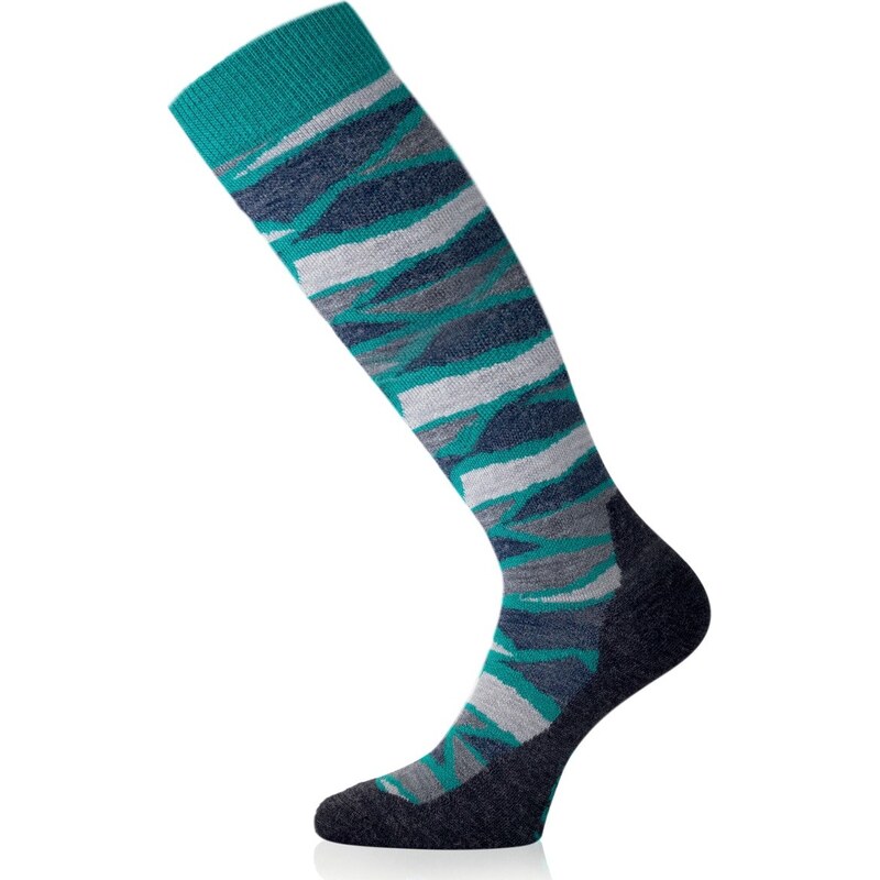 Unisex lyžařské merino podkolenky LASTING Slj modré 117114234