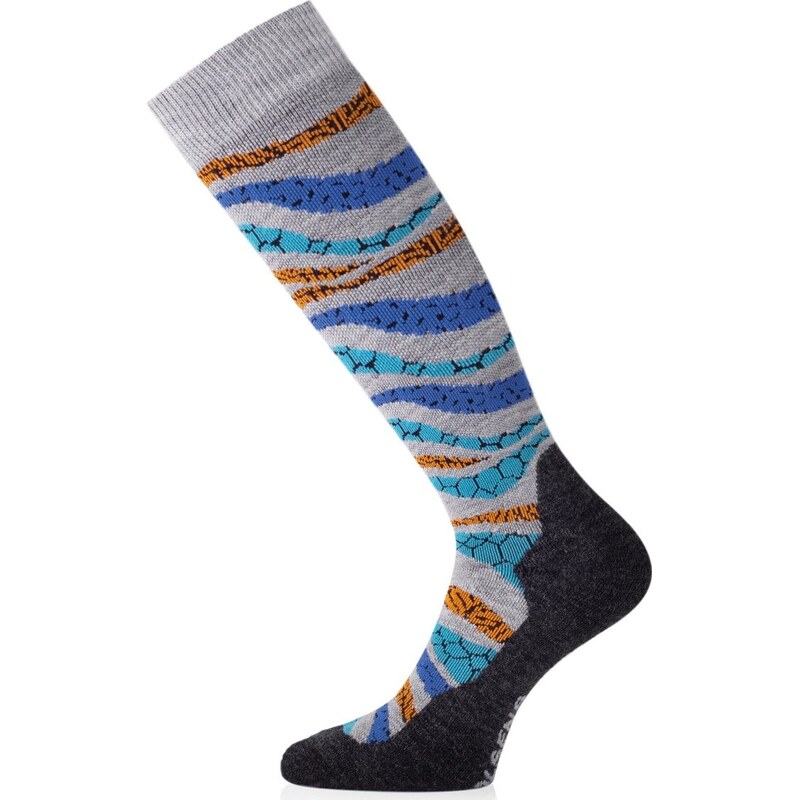Unisex lyžařské merino podkolenky LASTING Slf šedé 117114235