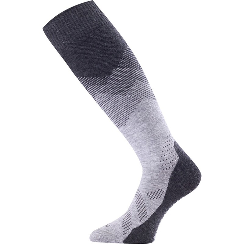 Unisex lyžařské merino podkolenky LASTING Fwm šedé 117114241
