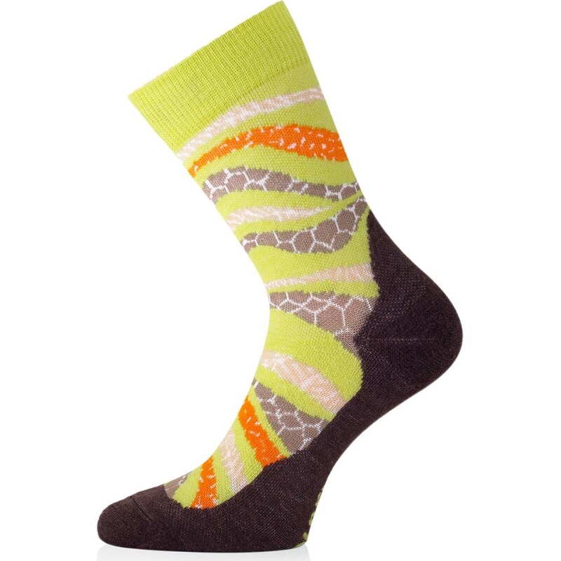 Unisex merino ponožky LASTING Wlf zelené 117114264