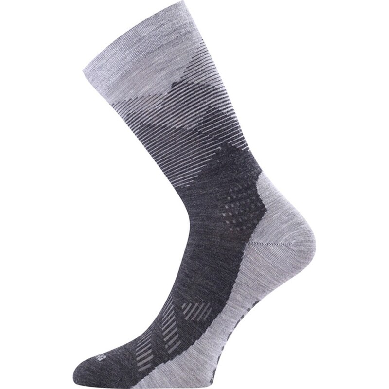 Unisex merino ponožky LASTING Fwr šedé 117114267
